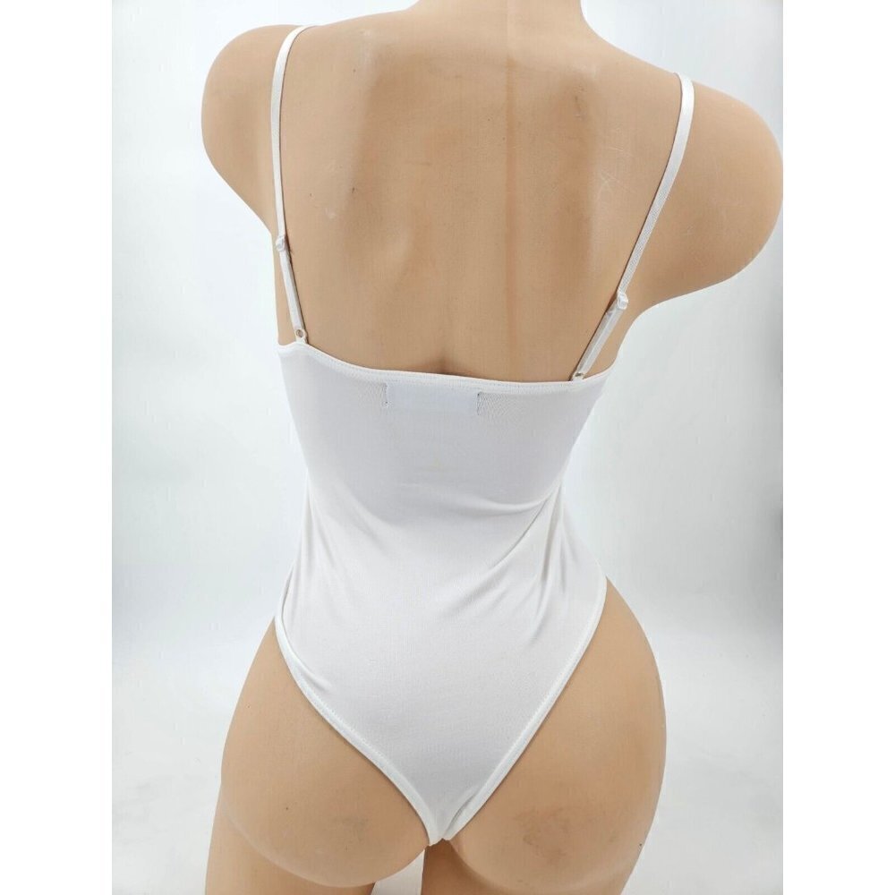 New OW Intimates Bodysuit Womens Small/6 White Tank Sleeveless Top - Picture 4 of 8